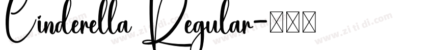 Cinderella Regular字体转换